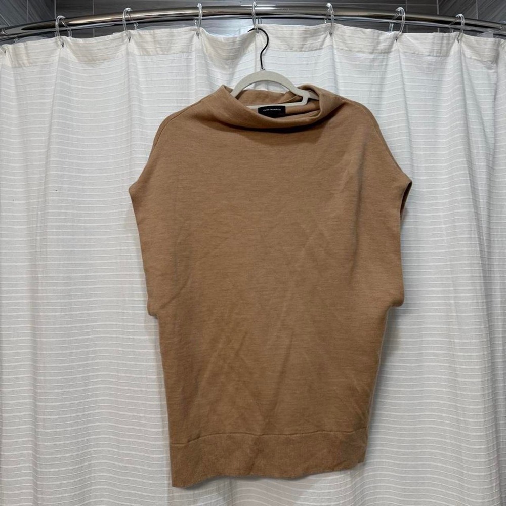 Club Monaco Tan Mockneck Sweater